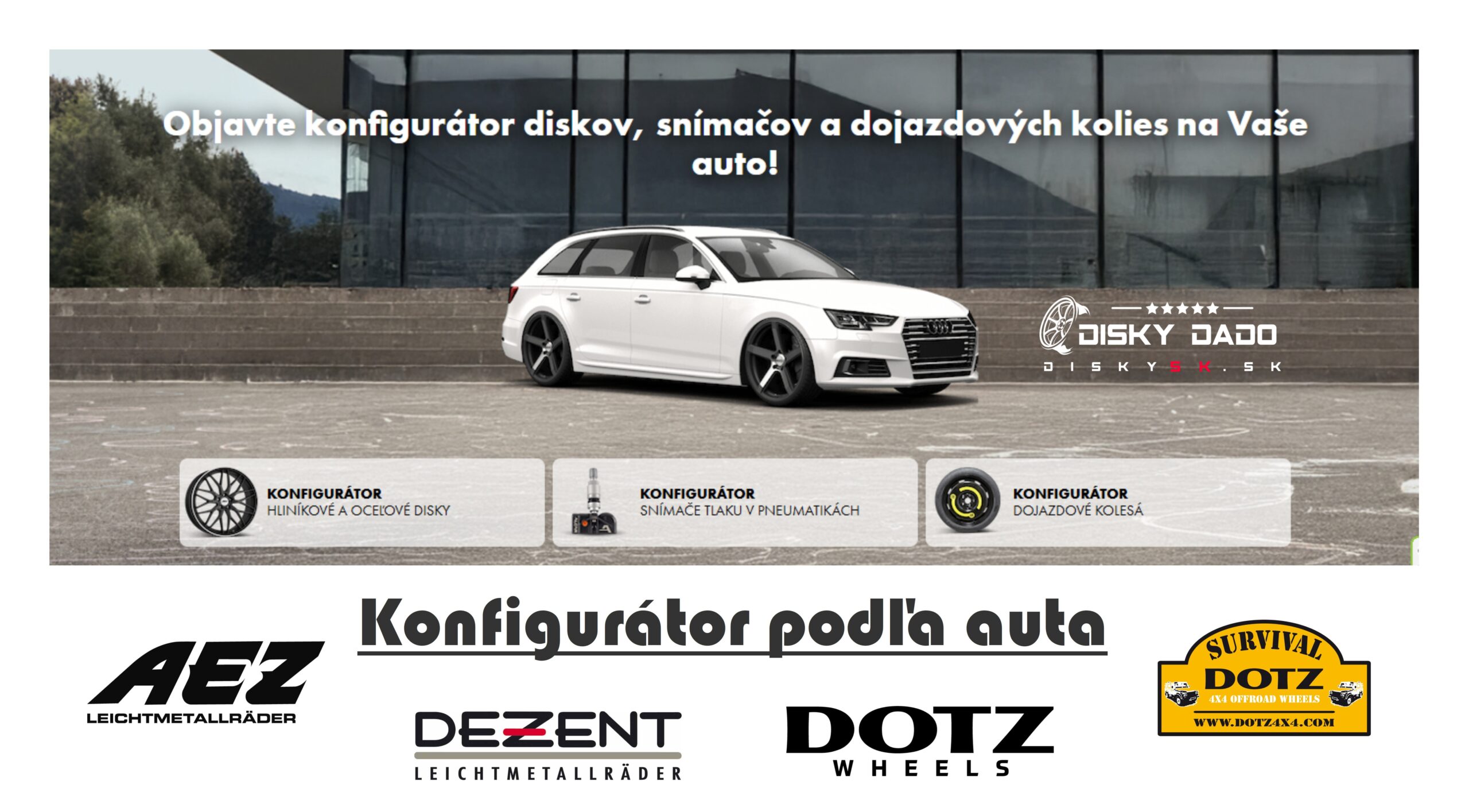 Konfigurátor pre značky Dezent Aez a Dotz