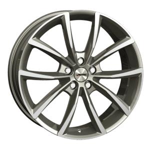AUTEC Astana 9x21 5x112 ET45 Titanium silver polished